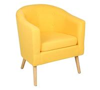 OHMG Petit Fauteuil Crapaud,Fauteuil Crapaud en Velours,Fauteuil Scandinave de Salon avec Accoudoirs et Dossier,Petit Canapé Rembourrée Épaisse de Salon,1 Personne,200 kg