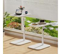 OHMG Table d'appoint en Forme de c Hauteur réglable, 360 ° pivotante canapé Table d'appoint pour canapé/LIT/Baignoire, Petite café Moderne C Tables pour Salon/Chambre/Balcon, Hauteur 43-72cm