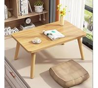 OHMG Table de lit Support Ordinateur Portable Bois Plateau Bureau de lit,Support PC Ordinateur Portable,Table Petit déjeuner,pour Canapé,Sol (60 * 40 * 32cm-Bois)
