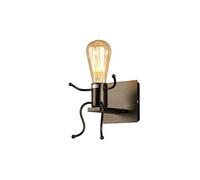 OHP Homme forme retro industriel mignon lumière applique E27 Prise rustique métal lampe de montage mural Luminaire pour plafonnier