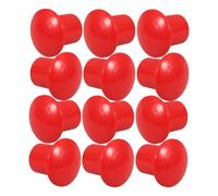 OHPHCALL 12pièces Capuchons de Protection Rouge pour Barres à Métaux Capuchons Plastique pour Protection des Extrémités de Barres Armature pour Bâtiment et Travaux Publics Compatible