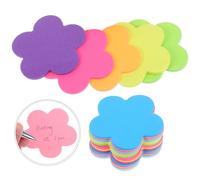 OHPHCALL 16pièces Sticky Memo Pads Blossom Design Fluorescent Self-adhesive Paper Notes For Office School Home Organization And Writing