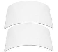 OHPHCALL 2 Pièces Lentille de Masque de Sablage en Verre Organique | Écran de Capot de Sablage, Lentille de Remplacement Extérieure, Protection pour Opérations de Coupe