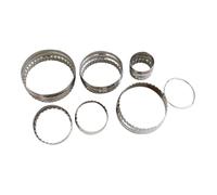 OHPHCALL 6pièces Cercles à Biscuits Acier Inoxydable à Bords Ondulés et Lisses pour Boulangerie Maison et Professionnelle Moulage de Galettes Pâtes Feuilletées et Pâtisserie