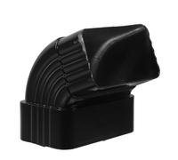 OHPHCALL Adaptateur Coudé Étanchéité Renforcée pour Gouttière Noir en Alliage D'aluminium Coude de Raccordement Stable à 65 Degrés pour Drainage des Eaux Pluviales
