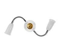 OHPHCALL Adaptateur Douille E27 Triple Flexible 360° Rotatif, Rallonge Multiprise D’éclairage, Convertisseur Culot Ampoule pour Luminaires, Accessoire Électrique Polyvalent pour Maison