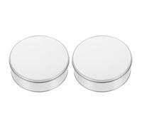 OHPHCALL Boîte Ronde en Métal pour Sublimation, Boîte à Biscuits Vide Coins Arrondis, Rangement Décoratif pour Mariage, Anniversaire et Usage Scolaire