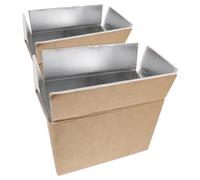 OHPHCALL Boîtes D'expédition Isothermes Isolation 2pcs en Papier et Aluminium Réutilisables pour Transport Alimentaire et Fruits Frais