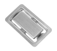 OHPHCALL Cache Trop-plein D’évier Rectangulaire, Cache Trou D’évier Décoratif, Acier Inoxydable Argenté, Anti-obstruction, Anti-débordement, Installation Facile, pour Lavabo et Baignoire,