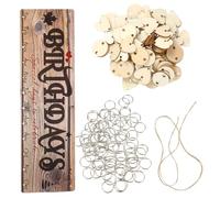 OHPHCALL Calendrier D'anniversaire en Bois Soi-même, Calendrier Mural Perpétuel 40x12 Cm, Plaque de Rappel Anniversaire DIY pour Décoration Maison, Fête et Bureau