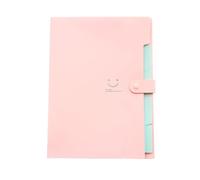 OHPHCALL Classeur Extensible Rose en Plastique 5 Poches et Fermeture à Pression, Organiseurs de Documents Résistants Maison et Occasions Professionnelles