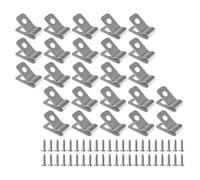 OHPHCALL Clips de Fixation pour Clôture en Grillage Métallique avec Vis en Acier Inoxydable, Lot de 200, Montage sur Bois et Vinyle, pour Clôture à Bétail