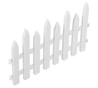 OHPHCALL Clôture de Jardin Protection Naturelle Bordure Décorative en PVC Blanche Facile à Installer sans Nuire aux Petits Animaux pour Parterres et Arbres pour Décoration Extérieure