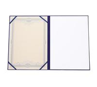 OHPHCALL Couverture 28x22 Cm de Certificat Bleu en Papier Léger Protection des Documents Officiels pour Titulaires de Certificats