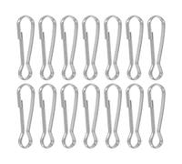 OHPHCALL Crochets à Ressort Design Robuste en Acier Inoxydable Argenté Lot de 30 Clips Polyvalents pour Cartes D'identité, Cadres et Décoration Maison pour Activités Extérieures