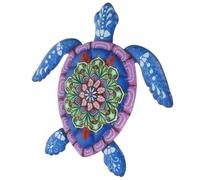 OHPHCALL Décoration Murale Tortue en Fer Vintage pour Intérieur et Extérieur, Ornement Suspendu Résistant et Unique pour Salon, Jardin ou Salle de Bain