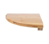 OHPHCALL Étagère Murale d'angle en Bambou Nan, Étagère Murale Flottante de Ventilateur, Rangement Polyvalent et Moderne, pour Salon Cuisine, Dimensions 20x20cm