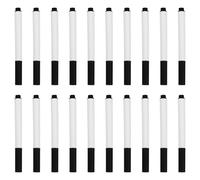 OHPHCALL Feutres Tableau Blanc Noirs Marqueurs Multifonctions Lot de 20 en Plastique Effaçables à Sec pour Écriture Fluide Usage Scolaire et Bureau pour Panneaux Ardoise