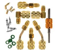 OHPHCALL Kit Adaptateur de Chauffage, Ventilation et Climatisation pour Joint de Climatiseur de Voiture Mini Adaptateur à Fente, Alliage Cuivre et Plastique, Camping