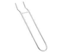 OHPHCALL Lève-Grille Multifonctionnel en Acier Inoxydable Argenté de Barbecue et Anti-brûlure, Accessoire Manipulation Sécurisée des Grilles de Cuisson en Extérieur