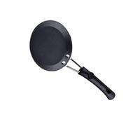 OHPHCALL Mini Poêle à Œufs en Fonte Noire Antiadhésive pour Induction, pour Omelettes et Pancakes Usage Domestique et Professionnel