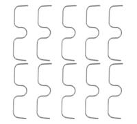 OHPHCALL Outil de Pliage de Branche Fruitière Lot de 10 en Fil d'acier Galvanisé Argenté, Crochet Léger et Résistant Haute Tension pour Formation et Réglage des Branches D'arbres