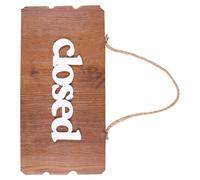 OHPHCALL Panneau Ouvert Fermé en Bois Rétro à Suspendre Double Face pour Magasin, Panneau Mural Décoratif Bois pour Boutique ou Magasin de Vêtements