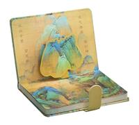 OHPHCALL Planificateur Élève Style Chinois Couverture en Tissu et Fermeture Magnétique Rétro, Bloc-notes D'enregistrement Pratique pour Bureau et École