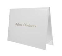 OHPHCALL Porte-documents Élégant en Pvc Blanc pour Remise de Diplôme, Dossier de Présentation de Documents, Présent Rentrée pour Cérémonie de Reconnaissance