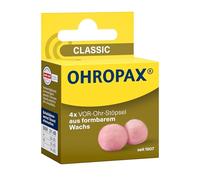 OHROPAX Bouchons d'oreille classiques - Bouchons d'oreille pour protéger contre le bruit, l'humidité et le vent - En cire malléable douce - Confortables et adaptés à toutes les oreilles - Valeur