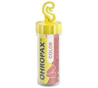 OHROPAX Lot de 2 bouchons d'oreille Color - En mousse souple - Particulièrement confortables même en cas d'utilisation prolongée - Indice d'isolation acoustique SNR 35 dB - Idéal pour les fêtes, les