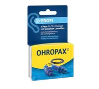 OHROPAX Paire de bouchons d'oreilles professionnels - Protection auditive à lamelles douces - Indice d'isolation acoustique SNR 29 dB - Protection contre le bruit en cas de brèves agressions sonores