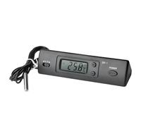 Ohsilv -1 Thermomètre de Voiture Écran LCD C/F Horloge Capteur de Température Contrôleur Intérieur Extérieur Thermostat avec Sonde