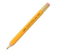 OHTO Porte-mine en bois pointu avec gomme 2.0, 2,0 mm, corps jaune (APS-680E-Jaune)