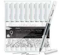 Ohuhu Feutres Dessin, 9 Stylos à encre Fineliner- Pigment d'écriture lisse Feutre Noir Pointe Fine pour le dessin, l'écriture, le croquis, le journal, les artistes, les débutants