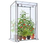 Ohuhu Petite serre en film de qualité supérieure pour protection hivernale | Stable et résistante à l'hiver, tente d'hivernage stabilisée aux UV pour plantes, mini serre pour balcon, 100 x 50 x 150 cm