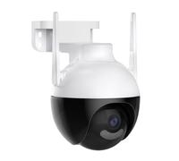 Ohulelks Caméra IP Icsee WiFi 4K 4MP PTZ à Suivi Automatique Couleur Sécurité à Domicile Audio Surveillance Vidéo Extérieure Prise UE