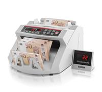 OIdFe Compteuse de Billets Professionnelle USD/EUR/GBP, Détecteur de Faux Billets par UV MG Contrefacon, Vitesse >1000pcs/min, Compteuse de Billets Trieuse Portable avec Affichage Banque Magasin