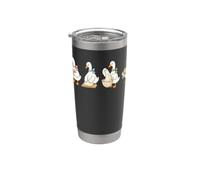 Oie drôle cuisson pain au levain Halloween automne Gobelet isotherme en acier inoxydable double paroi
