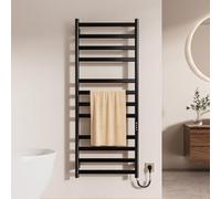 OihPaw Sèche-Serviettes, Noir 1300×520 mm Chauffe-Serviettes Salle de Bain