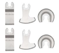 Oiieco Lot de 6 lames de scie diamant oscillantes pour enlever les joints, compatible avec DeWalt, Makita, Einhell, Dremel et plus encore