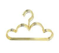 Oikabio 10 Pièces Cintres en Métal Antidérapant Cintres pour Enfants Cintre Doré Enfants Forme Nuage Cintre Porte-vêtements Organisateur de Stockage de Vêtements