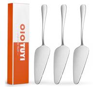 OioTuyi Lot de 3 spatules à gâteau en acier inoxydable - Idéal pour la cuisine, les restaurants et les fêtes - Spatule à lasagne, couteau à tarte