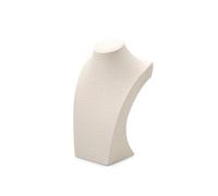 Oirlv Support de présentation pour mannequin, support de collier et pendentif en lin, support de bijoux pour buste, support de collier et pendentif, accessoire de présentation pour vitrine