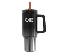 OISIZ Tasse avec poignée et paille, 1,2 L/1200 ml | Bol isotherme en acier inoxydable, bouteille d'eau pour café glacé, tasse de voyage, bouteille de boisson avec paille, couvercle pour siroter ou