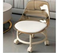 oiujhgCDS Tabouret à roulettes, for Le Bureau - Siège pivotant à roulettes, Tabouret Court avec poulie, Repose-Pieds, canapé Universel(Brown)