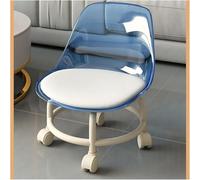 oiujhgCDS Tabouret à roulettes, for Le Bureau - Siège pivotant à roulettes, Tabouret Court avec poulie, Repose-Pieds, canapé Universel(Blue)