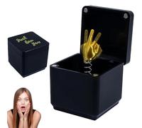OIXEYA Doigt d'honneur dans Une Boîte，Coffret Cadeau Surprise Doigt d'honneur Cadeau Surprise Pop-up pour Adultes Prank Gifts，for Blague de Fête, Bureau, Décoration in