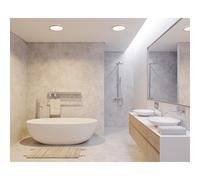 OJA 42 SDB plafonnier Plastique Blanc-chrome LED integrée 3000/4000K - Nordlux 2015116133