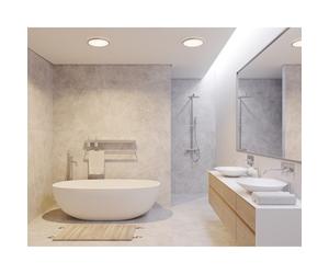 OJA 42 SDB plafonnier Plastique Blanc-chrome LED integrée 3000/4000K - Nordlux 2015116133